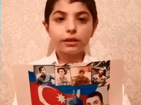 Sağlamlıq imkanları məhdud uşaqlardan Vətən Müharibəsinə həsr olunmuş videoçarx hazırlanıb - FOTO/VİDEO