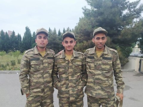 UNEC-in tələbələri şəhid Ağaəmi Heybətovun ailəsini ziyarət ediblər - FOTO    