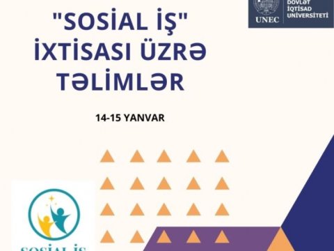 UNEC-də sosial iş ixtisası üzrə təlimlər xarici alimlər tərəfindən aparılır  