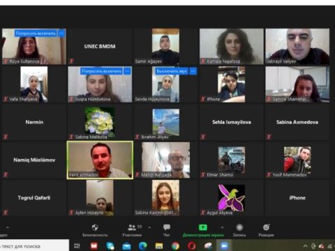 UNEC-də Virtual dekanlıqda 60-a yaxın magistrantın müraciəti dinlənilib - FOTO