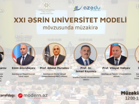 “XXI  ƏSRİN UNİVERSİTET MODELİ” mövzusunda müzakirə keçirildi  