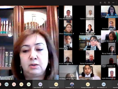   Müsabiqə qalibləri ilə onlayn görüş keçirildi    