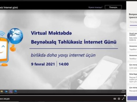 1 200 müəllim və şagirdə internetdən təhlükəsiz istifadə təlimi keçirilib