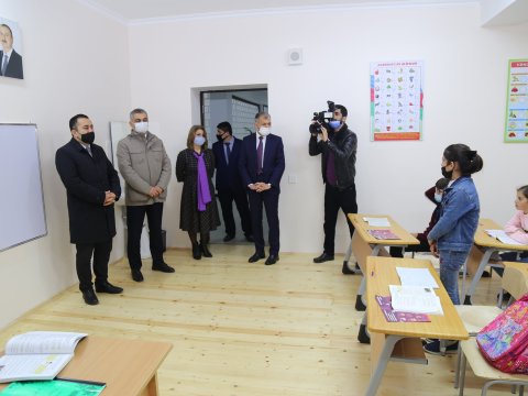 Nazir  müşaviri  məktəb  açılışında  iştirak  edib  -  FOTOLAR