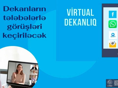 Virtual dekanlıqlarda fakültələr tərəfindən tələbələrlə onlayn görüşlər davam edir - FOTO