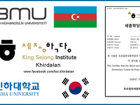 BMU-da Koreya dili kurslarının növbəti mərhələsinə start verilib  