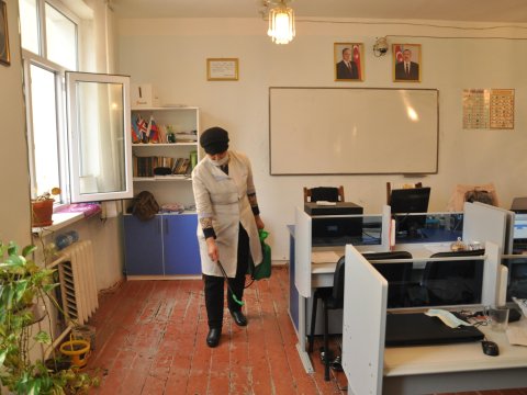 MDU-da növbəti dəfə tibbi-profilaktik və dezinfeksiya işləri aparıldı  