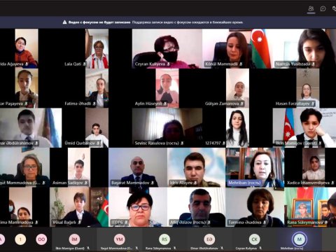 BŞTİ-də müsabiqə qalibləri ilə onlayn görüş keçirilib - FOTO  