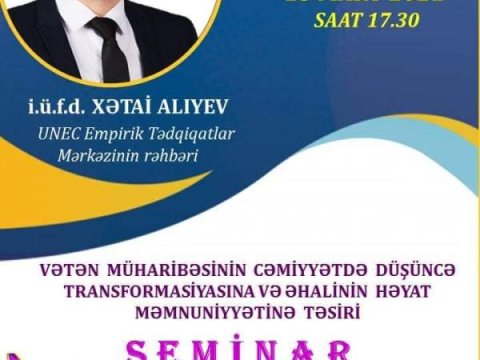 UNEC-də Vətən müharibəsinə həsr olunan seminar keçiriləcək