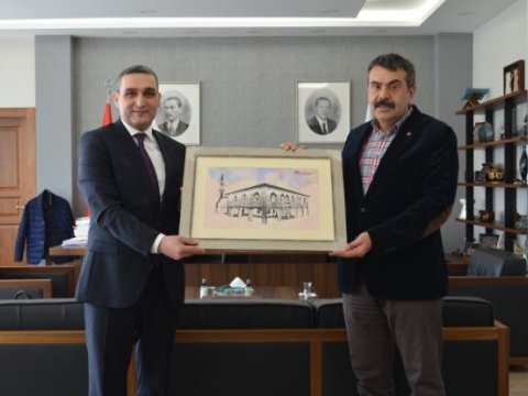 MDU rektoru Ankara Hacı Bayram Veli Universitetini ziyarət edib - FOTO