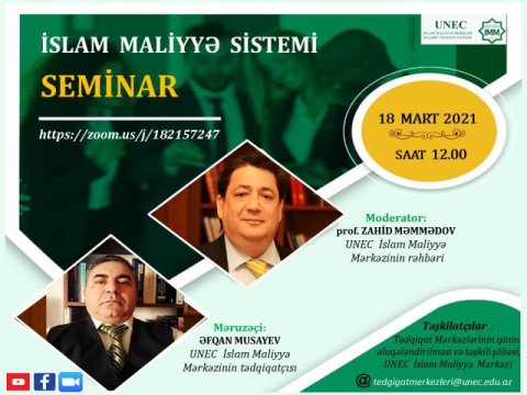 “Elm günləri”ndə növbəti tədbir: İslam maliyyə sistemi