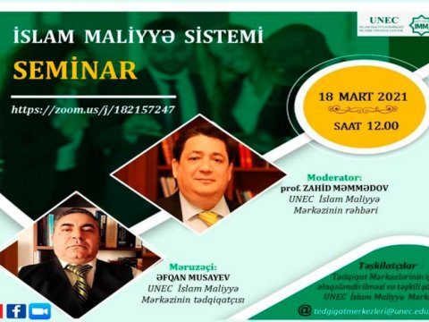 “Elm günləri” çərçivəsində növbəti tədbir: İslam maliyyə sistemi  