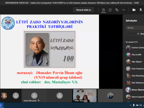 MDU Lütfi Zadənin anadan olmasının 100 illiyinə həsr edilmiş elmi konfrans keçirildi  