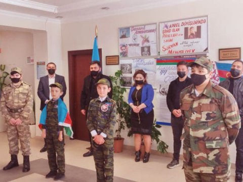 Məktəblilər aprel döyüşləri ilə bağlı məlumatlandırılıblar  