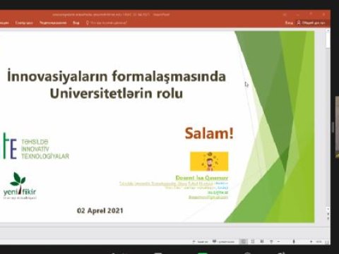 UNEC-də “Biliyin yayılması, innovasiya, universitetlər” mövzusunda seminar keçirilib