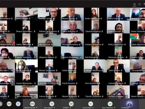 Məktəb direktorları ilə onlayn görüş keçirilib  