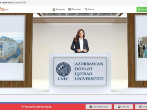 UNEC Türkiyənin onlayn beynəlxalq təhsil sərgisində iştirak edib