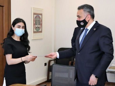 Azərbaycanlı tələbə Avropada mühüm vəzifəyə seçilib - FOTO  