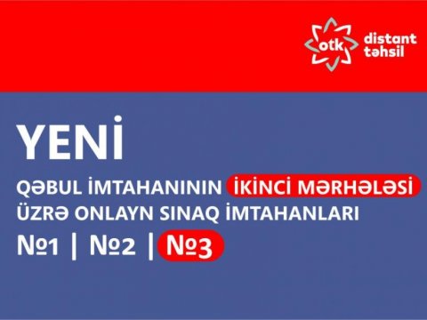 DİM qəbul imtahanının ikinci mərhələsinə uyğun yeni sınaq imtahanı yerləşdirib  