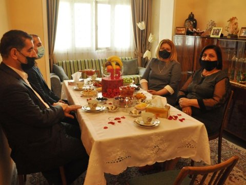Mingəçevir Dövlət Universitetinin bir qrup əməkdaşı ailələrində ziyarət edilib   