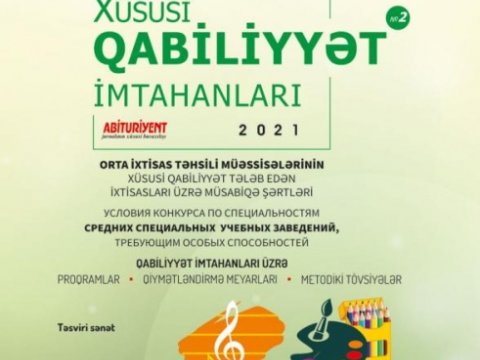 “Xüsusi qabiliyyət imtahanları” jurnalının 2-ci nömrəsi nəşr edilib    