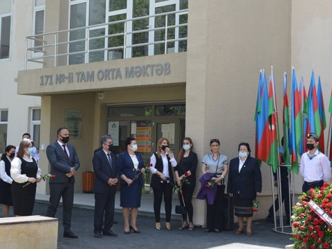 Bakı məktəbində şəhidin anim mərasimi təşkil olunub 