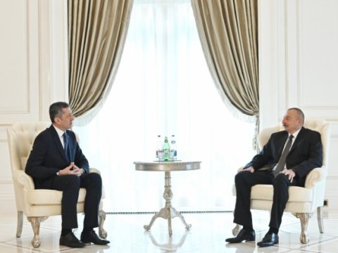 Prezident İlham Əliyev Türkiyənin milli təhsil nazirini qəbul edib