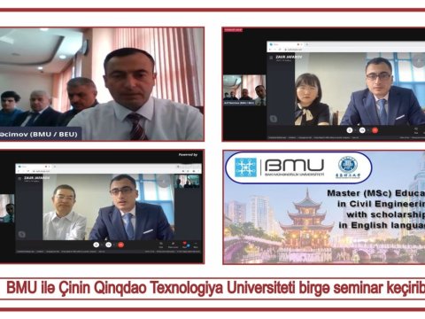 BMU Çinin Qinqdao Texnologiya Universiteti ilə əməkdaşlığa başlayıb  