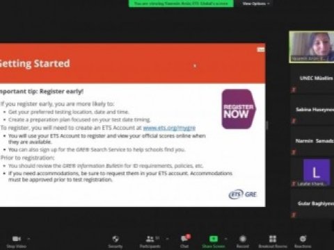 DİM “The GRE® General Test” imtahanları ilə tanışlıq vebinarı təşkil edib