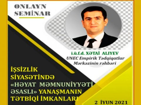 Onlayn seminar: İşsizlik siyasətində həyat məmnuniyyəti əsaslı yanaşmanın tətbiqi imkanları  