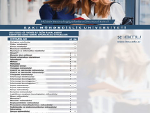 BMU-nun builki qəbul planına 6 yeni ixtisas əlavə olunub  