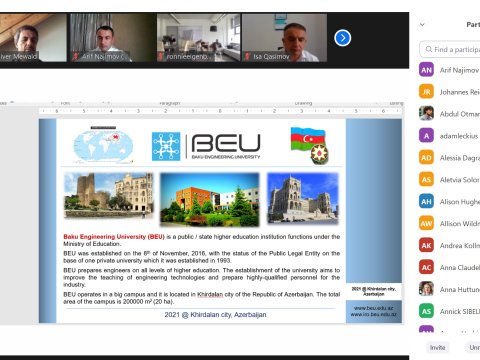 BMU “CAMPAIGNers” HORİZON 2020 layihəsinin ilk toplantısında təmsil olunub  