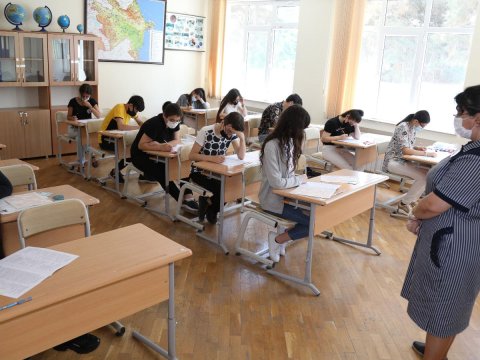 DİM tərəfində buraxılış imtahanları keçirilib-FOTO