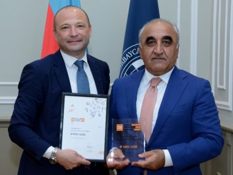 UNEC QS beynəlxalq reytinq şirkətinin mükafatı ilə təltif edilib  