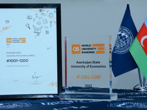 UNEC QS beynəlxalq reytinq şirkətinin mükafatı ilə təltif edildi