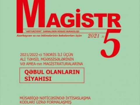 Magistr  olanların siyahısı, keçid balları - Hamısı bu mənbədə 