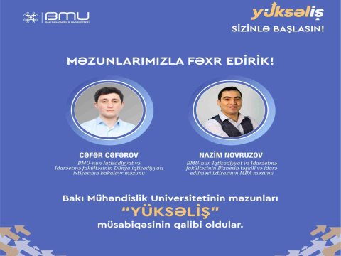BMU-nun məzunları “Yüksəliş” müsabiqəsinin qalibi olublar  