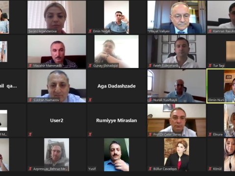 Milli Mətbuat Günü münasibətilə rektor jurnalistlərlə onlayn görüş keçirib-FOTO