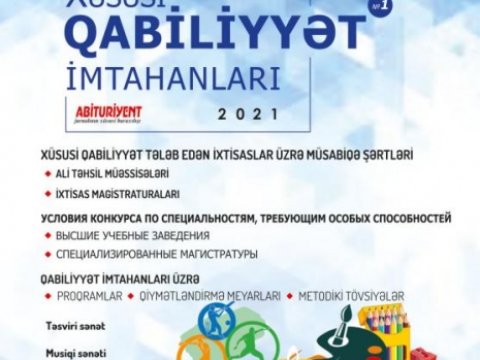 Xüsusi qabiliyyət imtahanı iştirakçılarının nəzərinə  