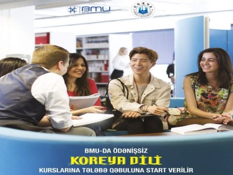 BMU-da ödənişsiz Koreya dili kurslarına tələbə qəbuluna start verilir  