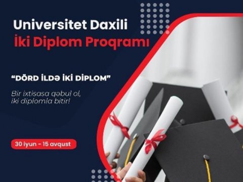 UNEC-də Universitet Daxili İki Diplom proqramına sənəd qəbulu davam edir  