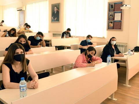 ADNSU-da doktoranturaya qəbul imtahanı keçirilib-FOTO  