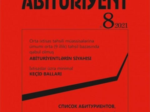 DİM “Abituriyent” jurnalının 8-ci nömrəsini nəşr edib  