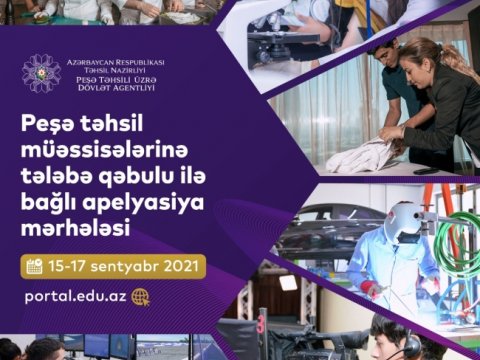 Peşə təhsil müəssisələrinə tələbə qəbulu ilə bağlı apellyasiya müraciətlərinə baxılır  