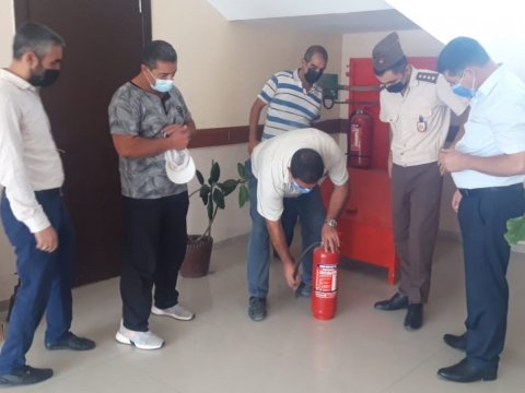 Təhsil müəssisələrində yanğın təhlükəsizliyi ilə bağlı tədbirlər keçirilib