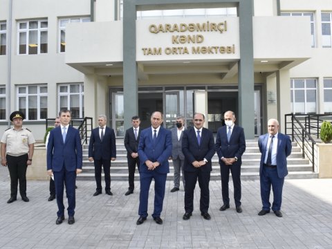 Nazir müavini İdris İsayev Bərdədə məktəb açılışında iştirak edib-FOTO  