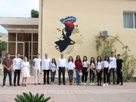 Mingəçevir Dövlət Universitetində fəal tələbələrlə görüş keçirilib-FOTO  