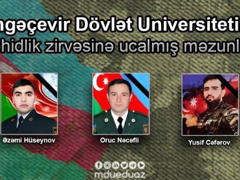 Vətən müharibəsi şəhidləri arasında Mingəçevir Dövlət Universitetinin məzunları da var