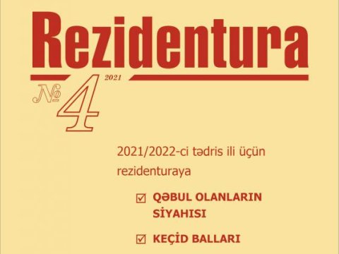 DİM “Rezidentura” xüsusi buraxılışının 4-cü nömrəsini nəşr edib