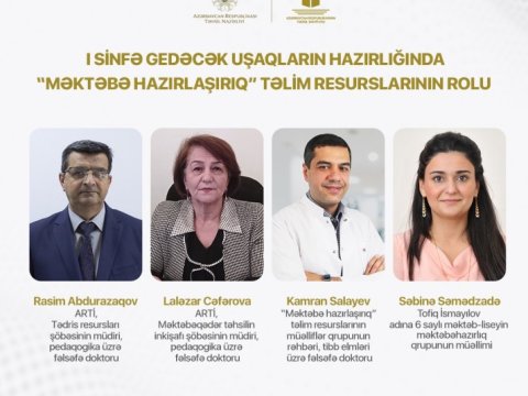  ARTİ bu gün I sinfə gedəcək uşaqlar üçün vebinar keçirəcək   